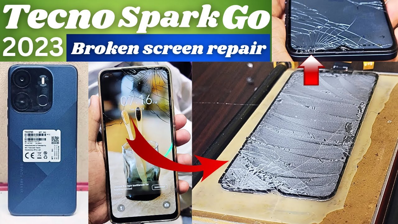Tecno Spark Go 2023 Touch Glass Replacement | Tecno BF7 Broken Screen Restoration Disassembly