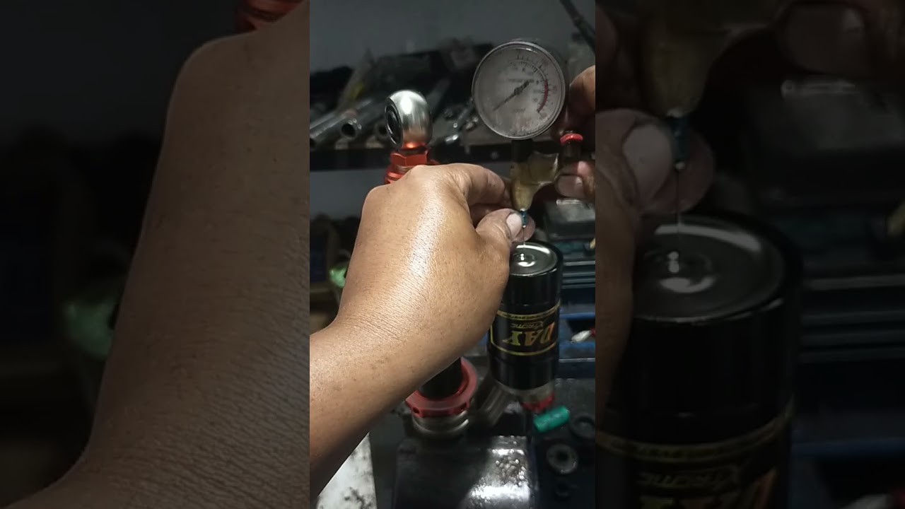 GINI TERNYATA!!   cara isi nitrogen sokbreker tabung #shorts