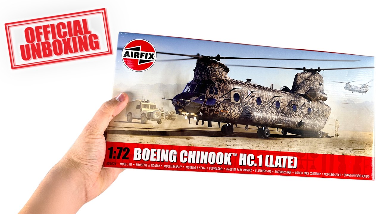 Official Unboxing- Airfix | Boeing Chinook HC.1 (Late) A06024