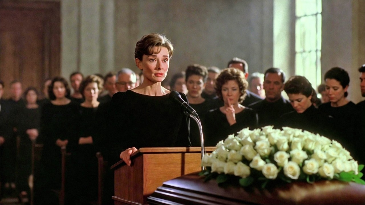 Audrey Hepburn Stood Up at Cary Grant's Funeral — What She Said Next Silenced the Entire Room