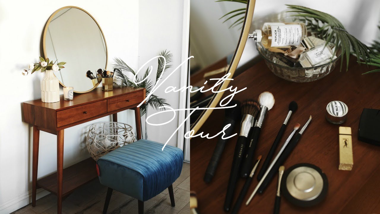 VANITY TOUR + ORGANIZATION! MINIMAL & TRENDY ROOM DECOR IDEAS 2018