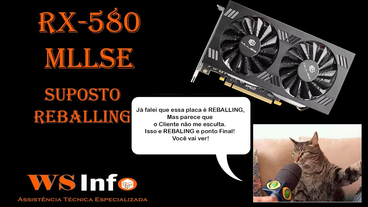 Suposto Reballing da RX580 de um inscrito, Será que é Isso Mesmo!