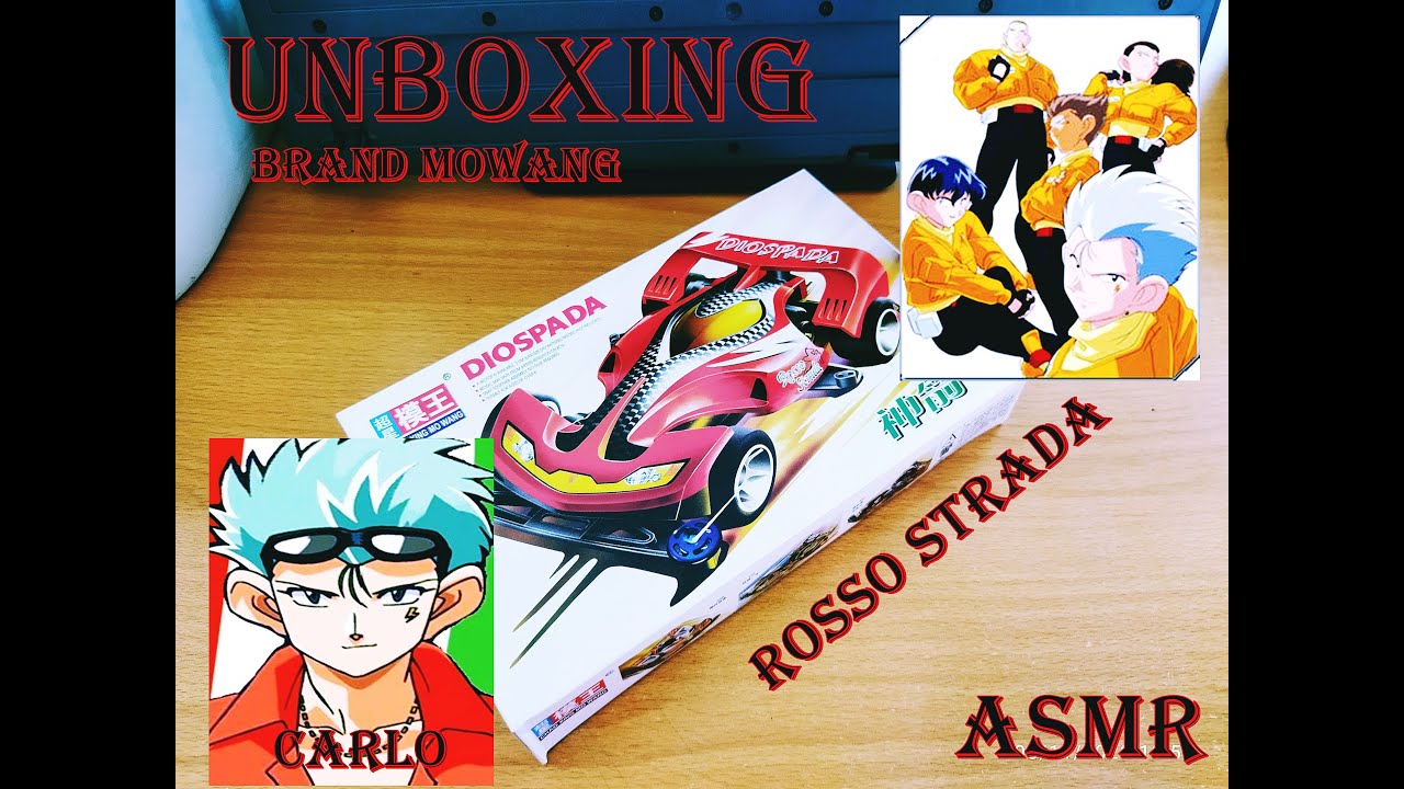 UNBOXING Mini 4WD Diospada TIM Rosso Strada Dari Italy