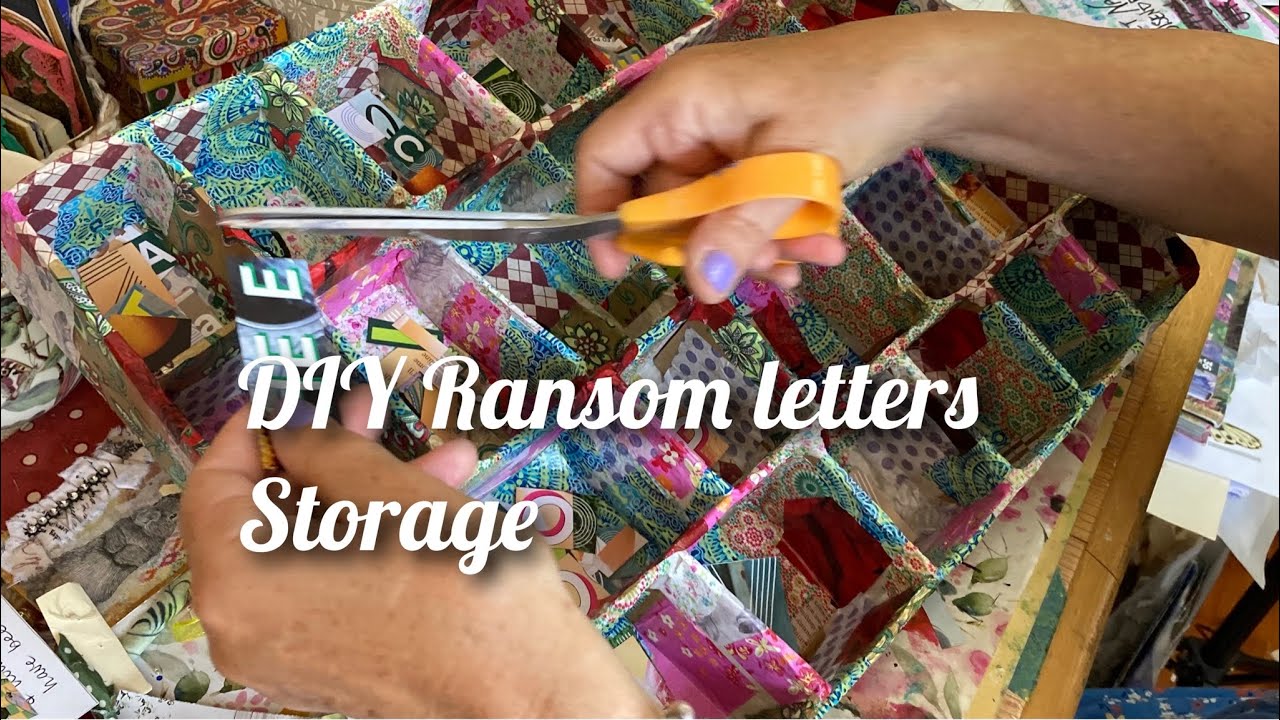 Junk journal ephemera reuse magazine Lettering PROCESS VIDEO ransom style