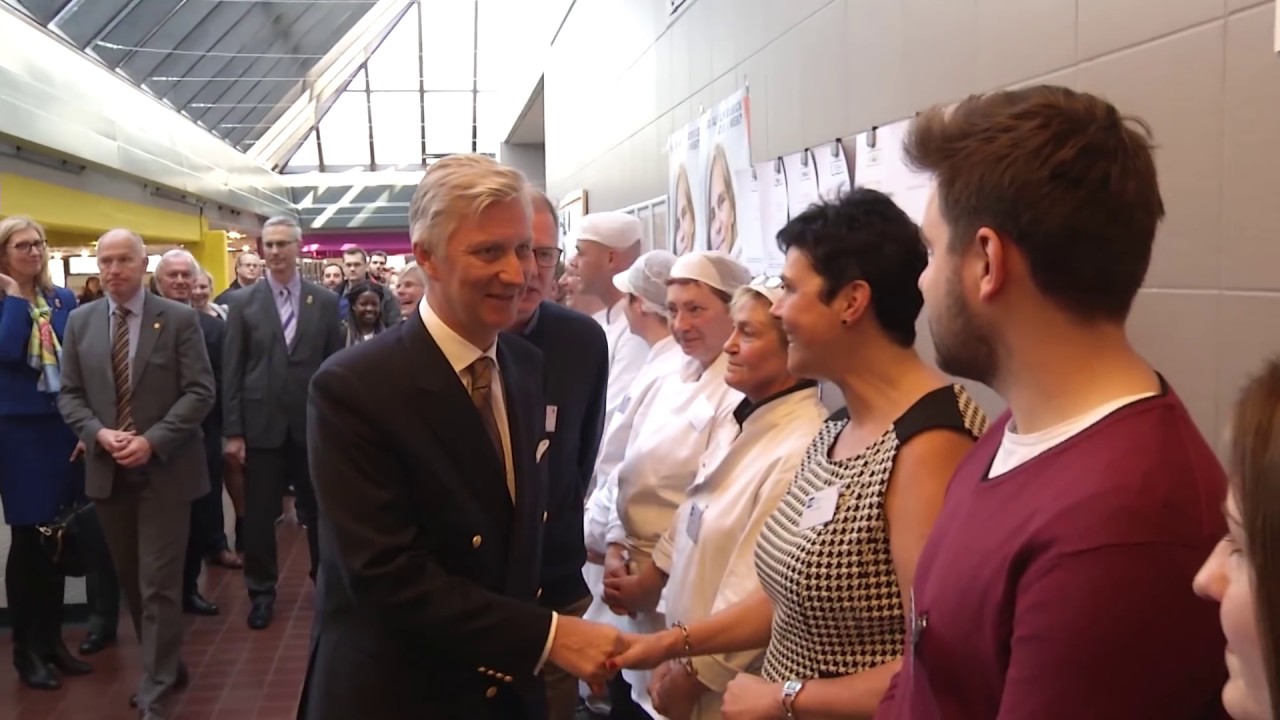 Koning Filip van België bezoekt de VUB