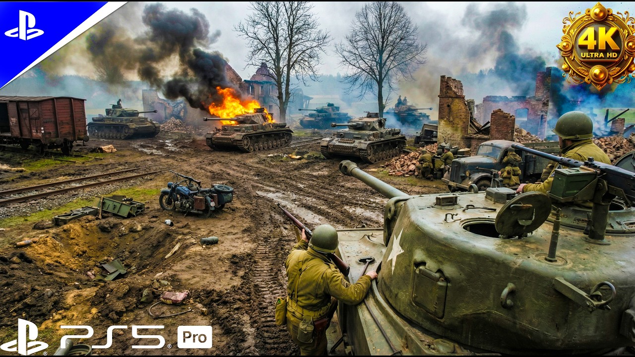 WWT(World War Tank Warfare) | Epic Battlefield 1 Tank Battle Gameplay (4k 60 Fps)