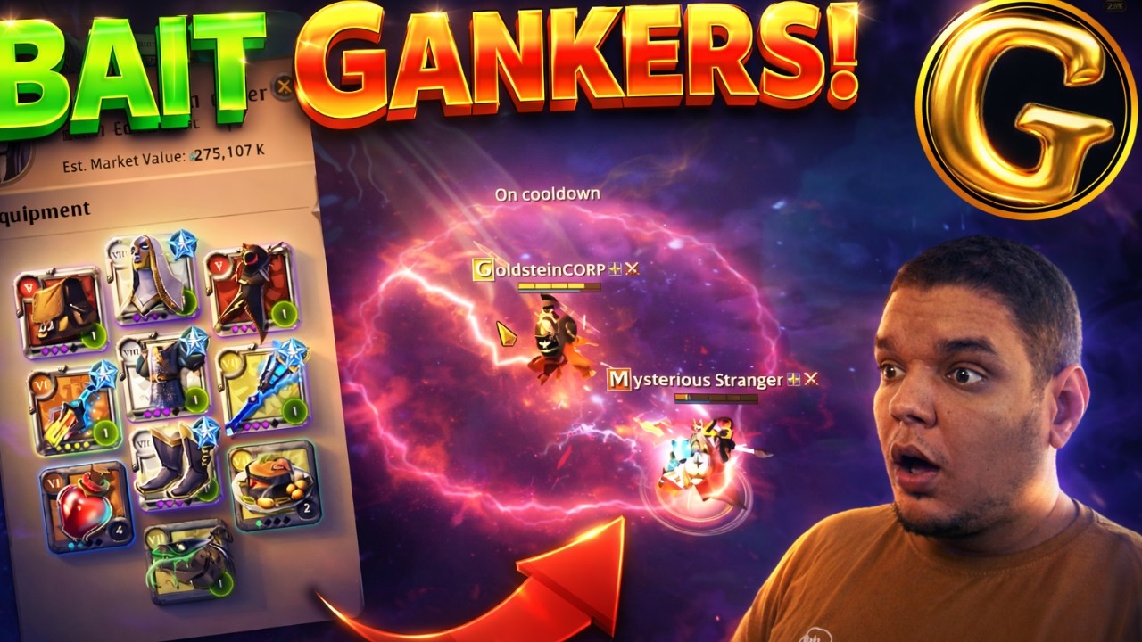 120M BAITANDO GANKERS END GAME 120/120 | React @xGoldstein | Albion Online
