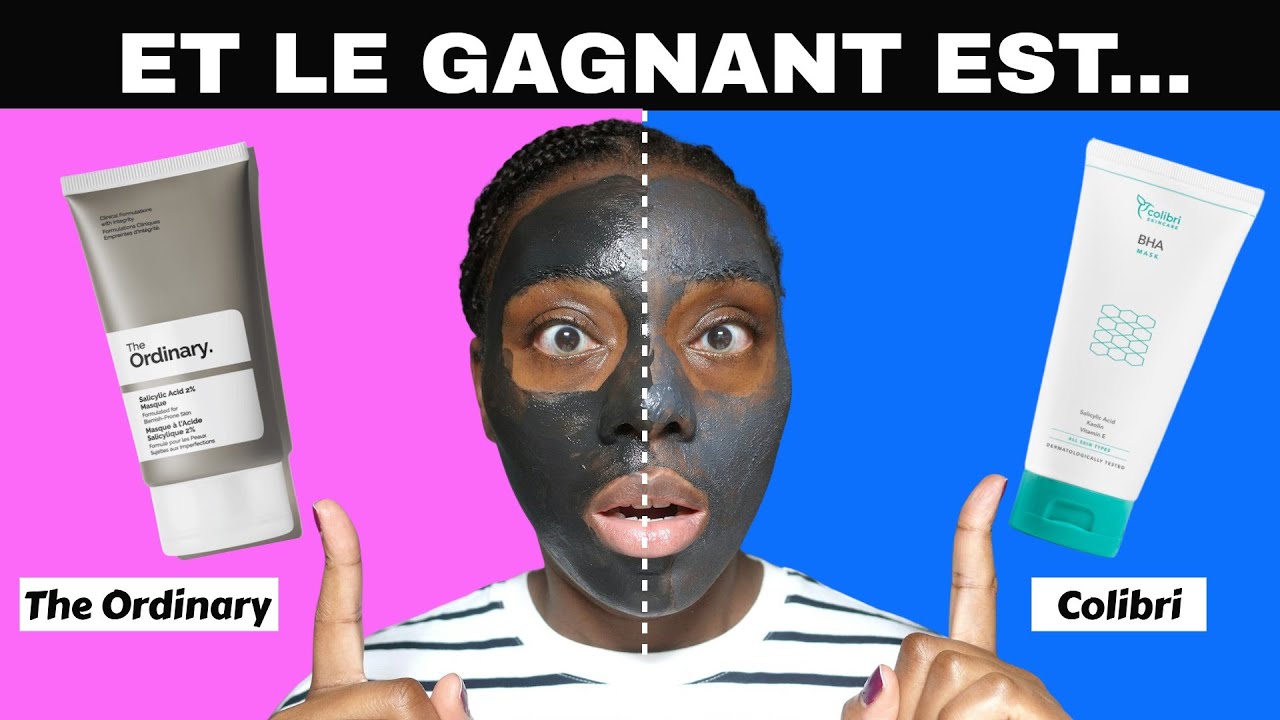 The Ordinary Masque à l'acide salicylique VS le Masque Colibri BHA