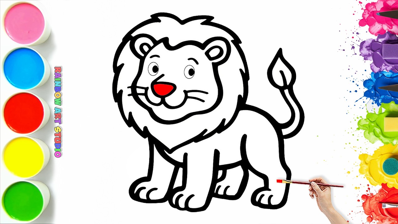 🦁 How To Draw a Cute Lion | Easy Step By Step Tutorial #114