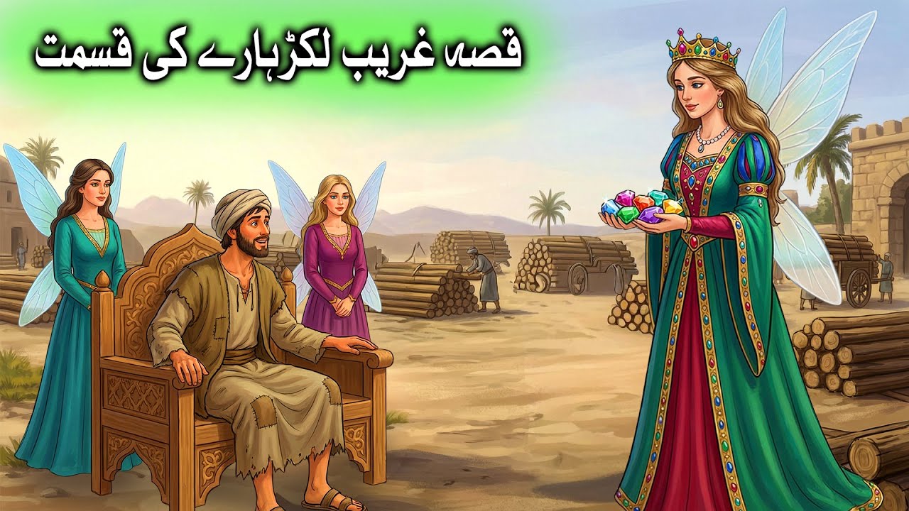 kisaa Ghreeb Lakardhare ki kismat ka | urdu kahani | pariyon ki kahani | Ek Hairat Angaiz Dastan