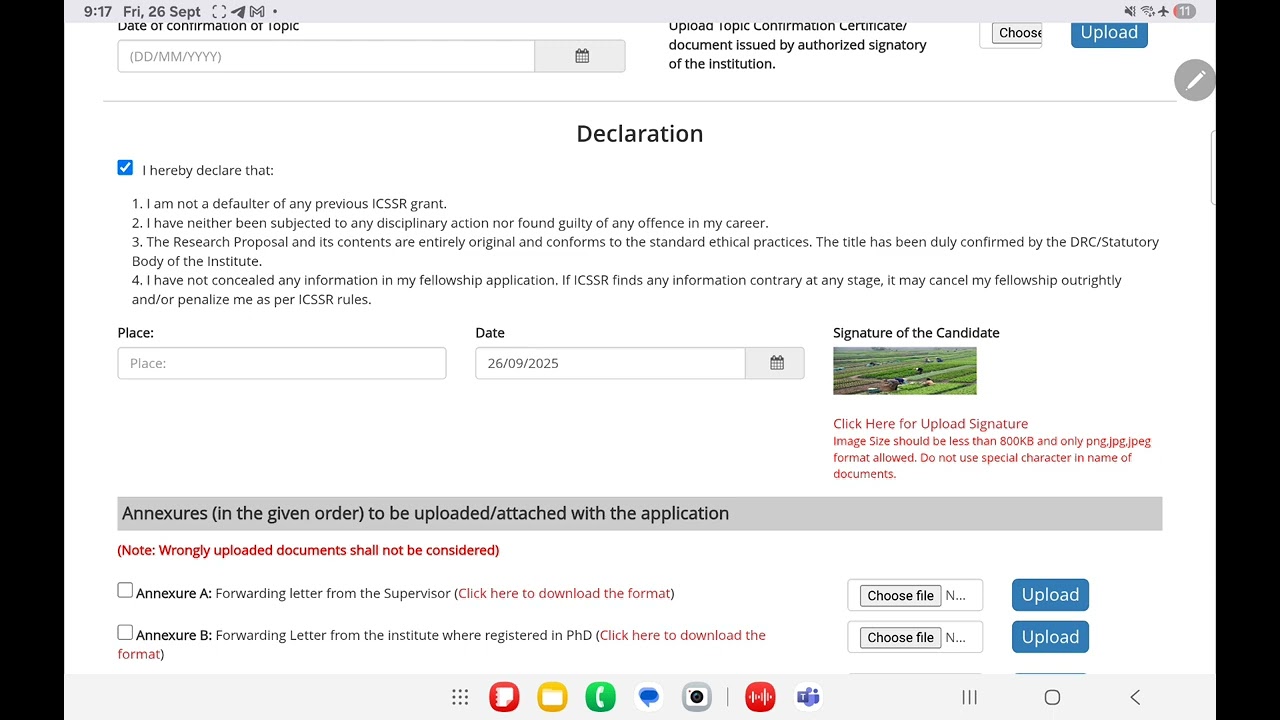 ICSSR Doctoral Fellowship Online Apply 2025-26 | Step by Step Complete Form Fill Up Tutorial