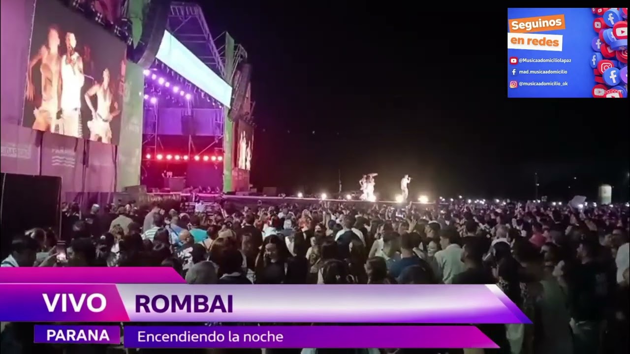 #rombai encendió la noche paranaense.