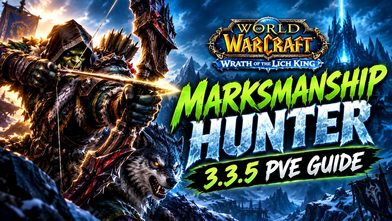 WotLK 3.3.5a MM Hunter PvE Guide | Talents, Glyphs, Gems & Rotation + ICC bosses guide