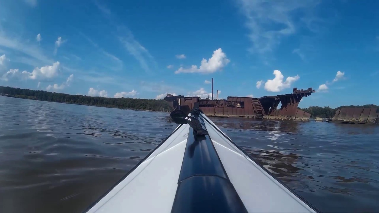 Paddling through Mallows Bay