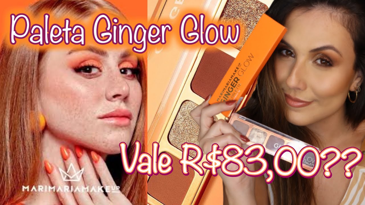 TESTEI A NOVA PALETA GINGER GLOW NUDE DA MARI MARIA - Vale a pena? Vale o preço?