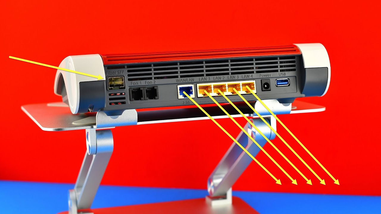 GLASFASER TEST Fritzbox 5590 Fiber an 2,5 Gbps M-net