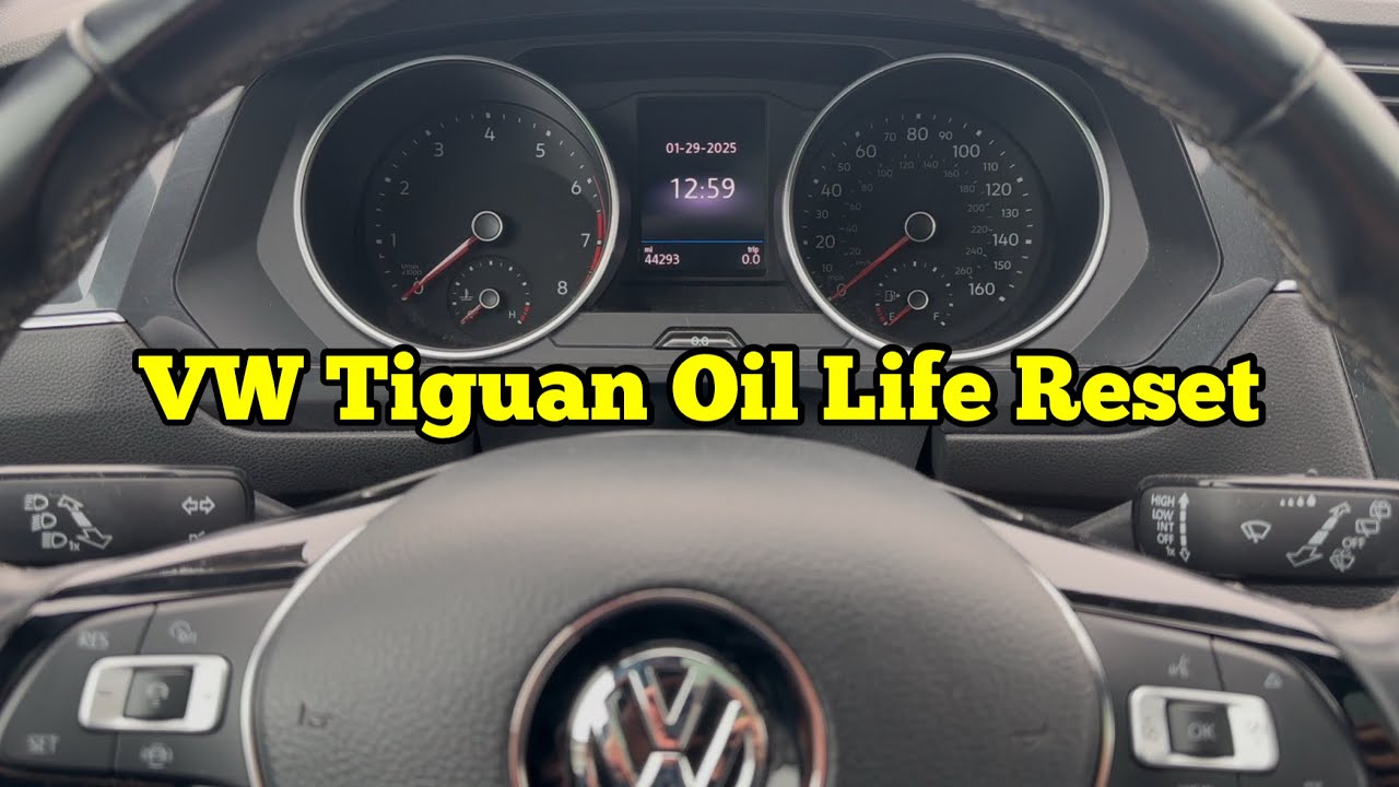 2018-2024 Volkswagen Tiguan How to reset oil change light