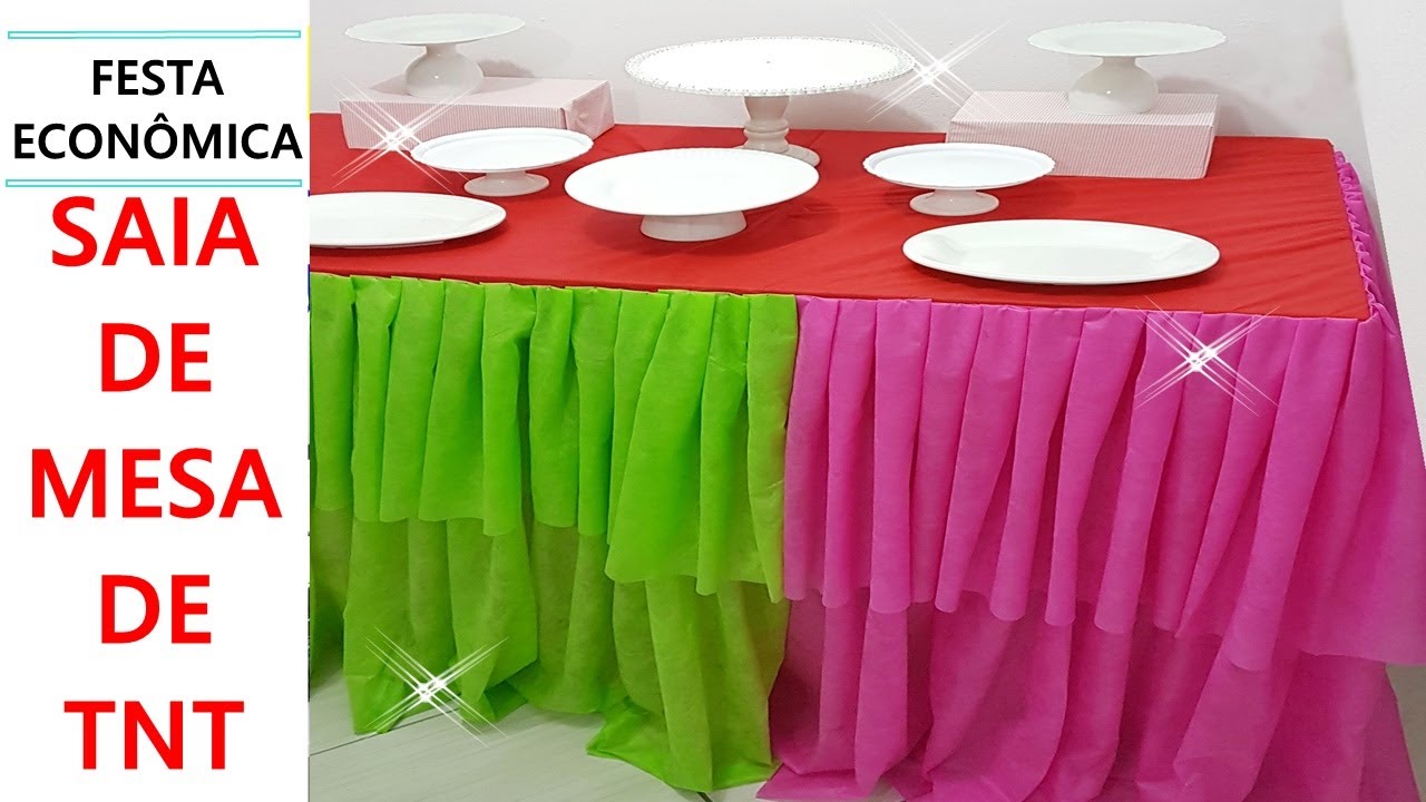 TOALHA DE TNT PARA FESTA SIMPLES - Festa gastando Pouco