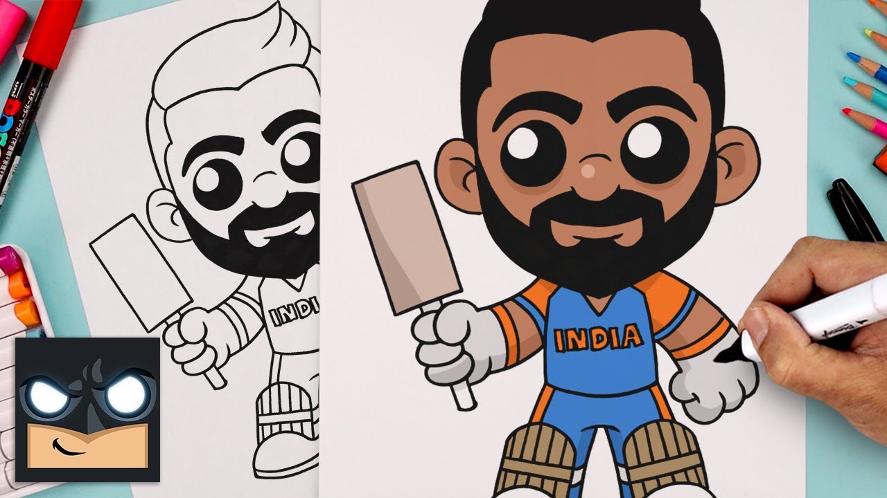 How To Draw Virat Kohli