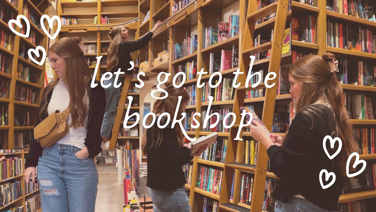 Cozy Bookstore Vlog 🕯️📖☁️  come book shopping with me! ✨ three book shops…one with ladders??