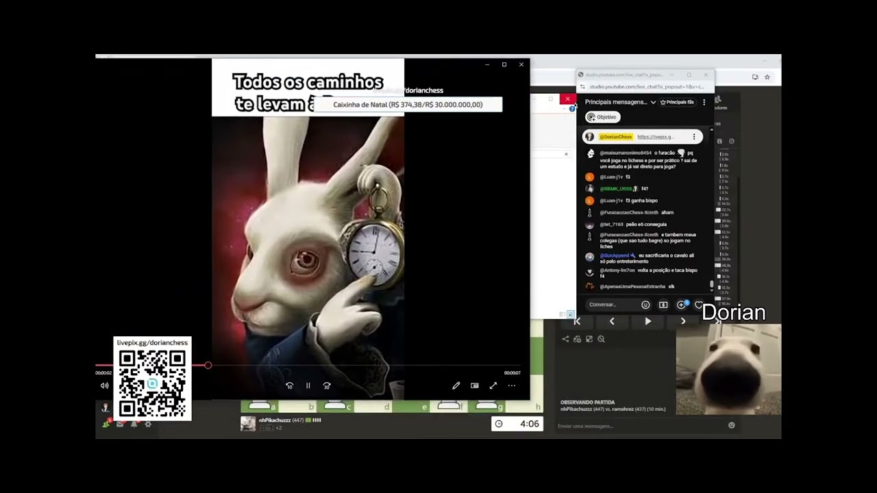 Melhores momentos Da Live Do Dorian Chess