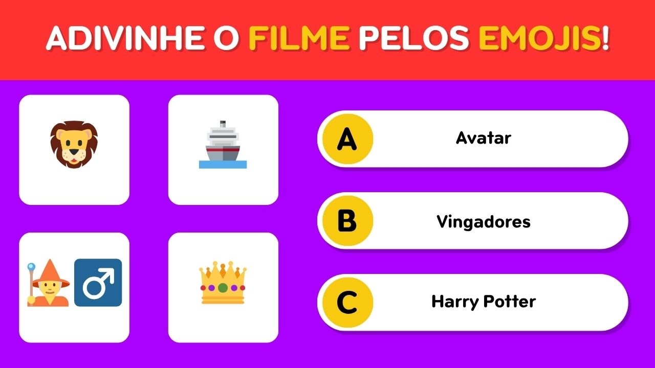Você REALMENTE conhece filmes? Tente acertar os 50 FILMES em EMOJIS!