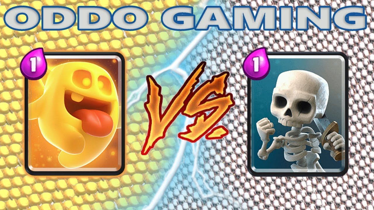 HEAL SPIRIT VS SKELETONS - CLASH ROYALE BATTLE #127