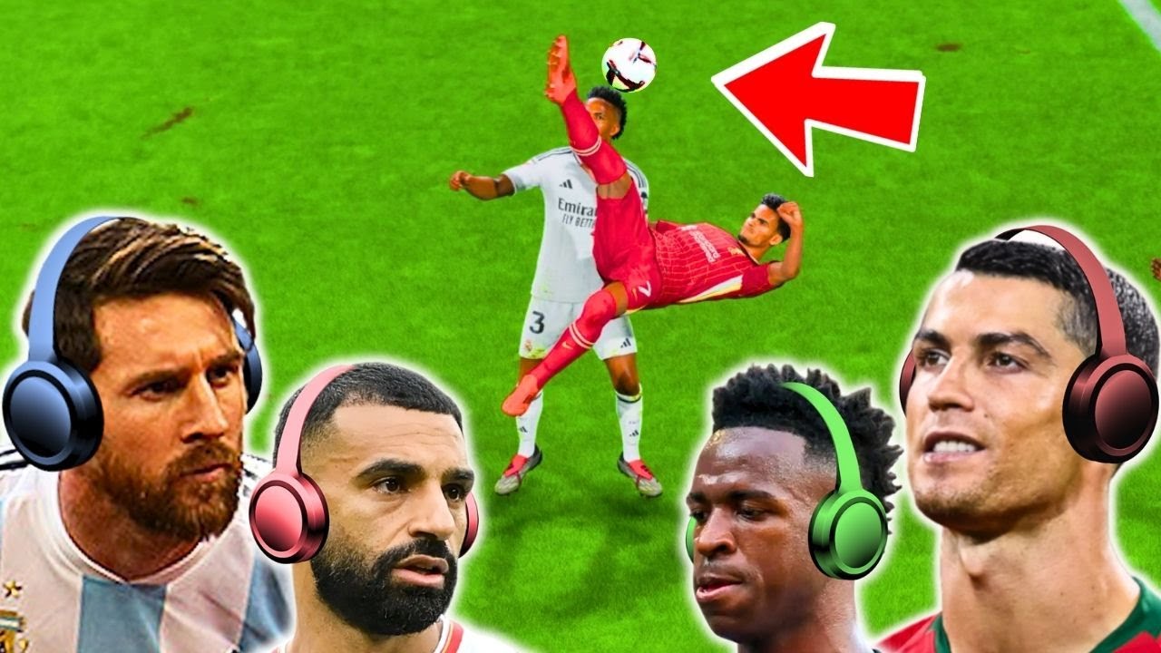Messi & Ronaldo play FC 25 with Vini Jr & Salah!