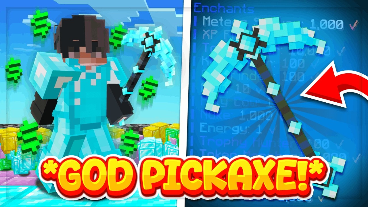 I Made The *BEST* PICKAXE On NEW OP PRISONS SERVER | Minecraft Prisons