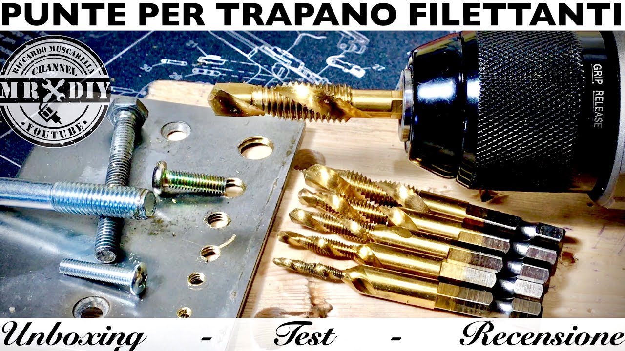 Filettature facili e veloci. Punte di trapano autofilettanti per metallo, legno, plastica. Filettare