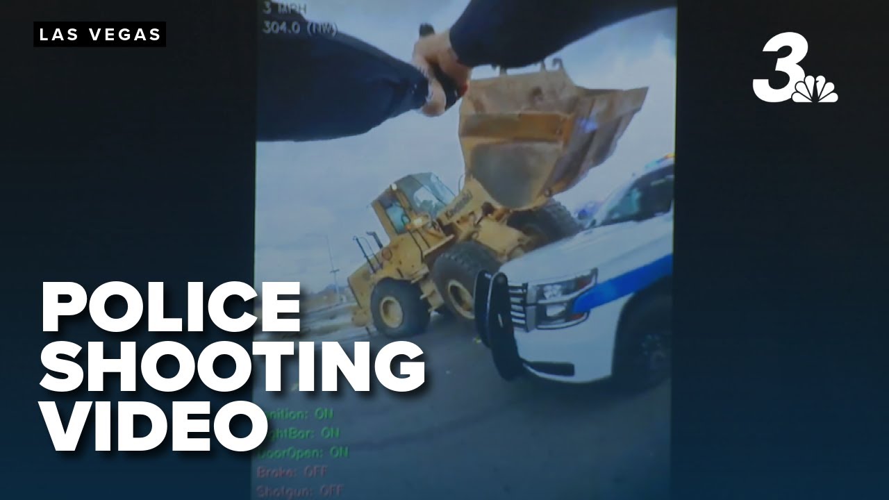 Video shows Henderson officers shooting at suspect in stolen construction vehicle