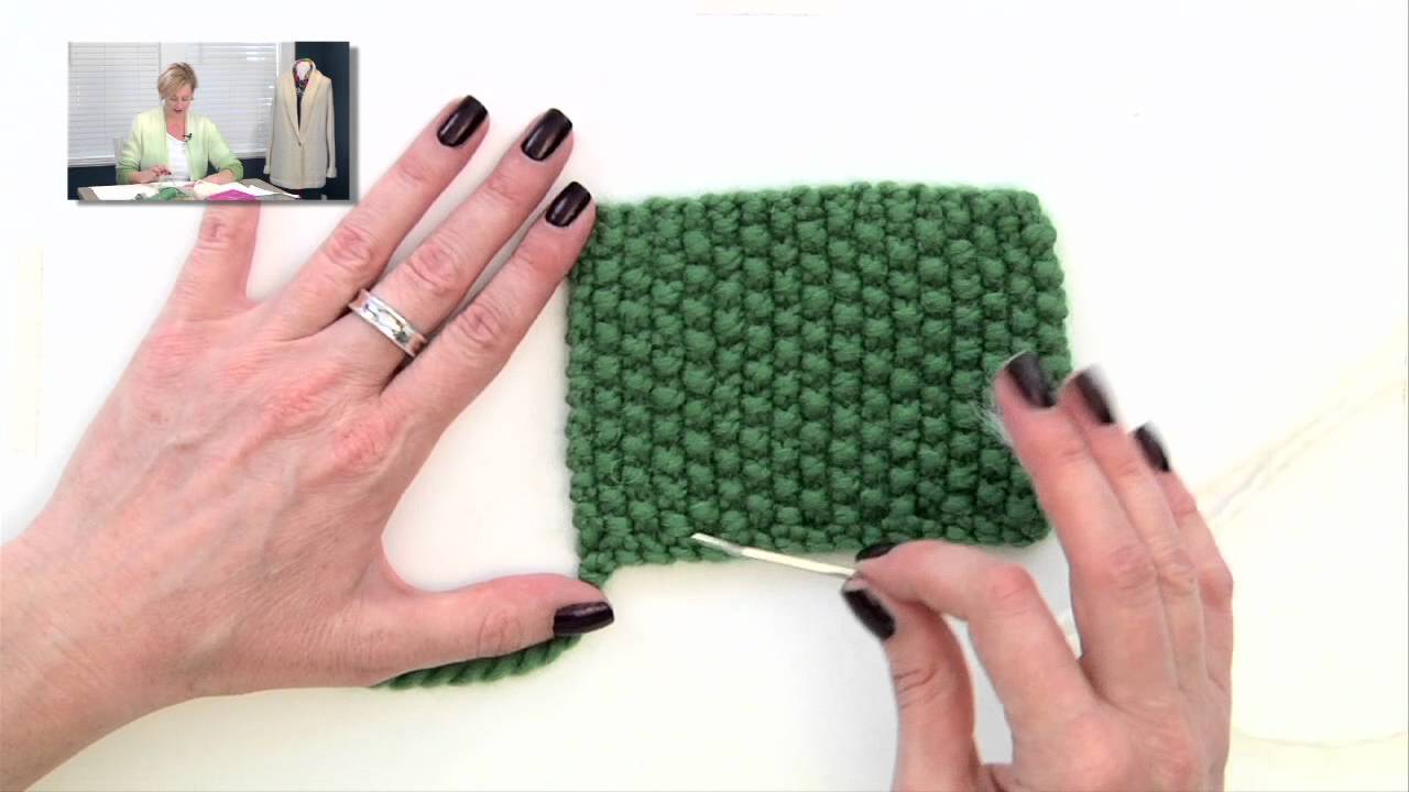 Knitting Help - Weaving in Ends in Seed Stitch