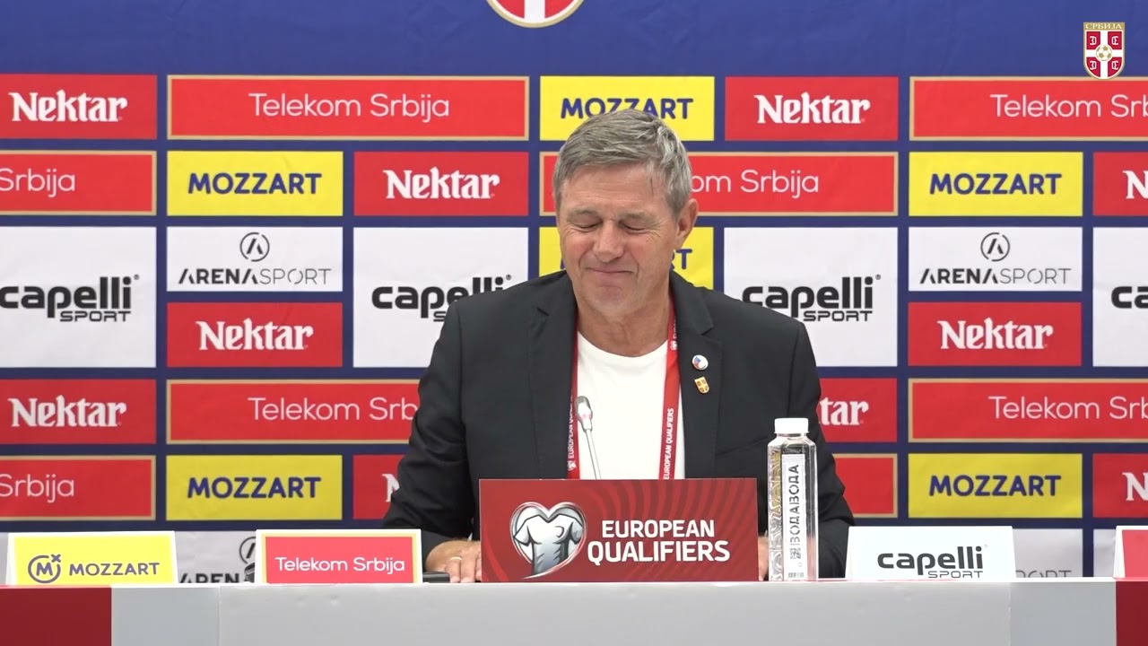 Konferencija za medije posle utakmice Srbija - Engleska 0:5 ( 9. 9. 2025)