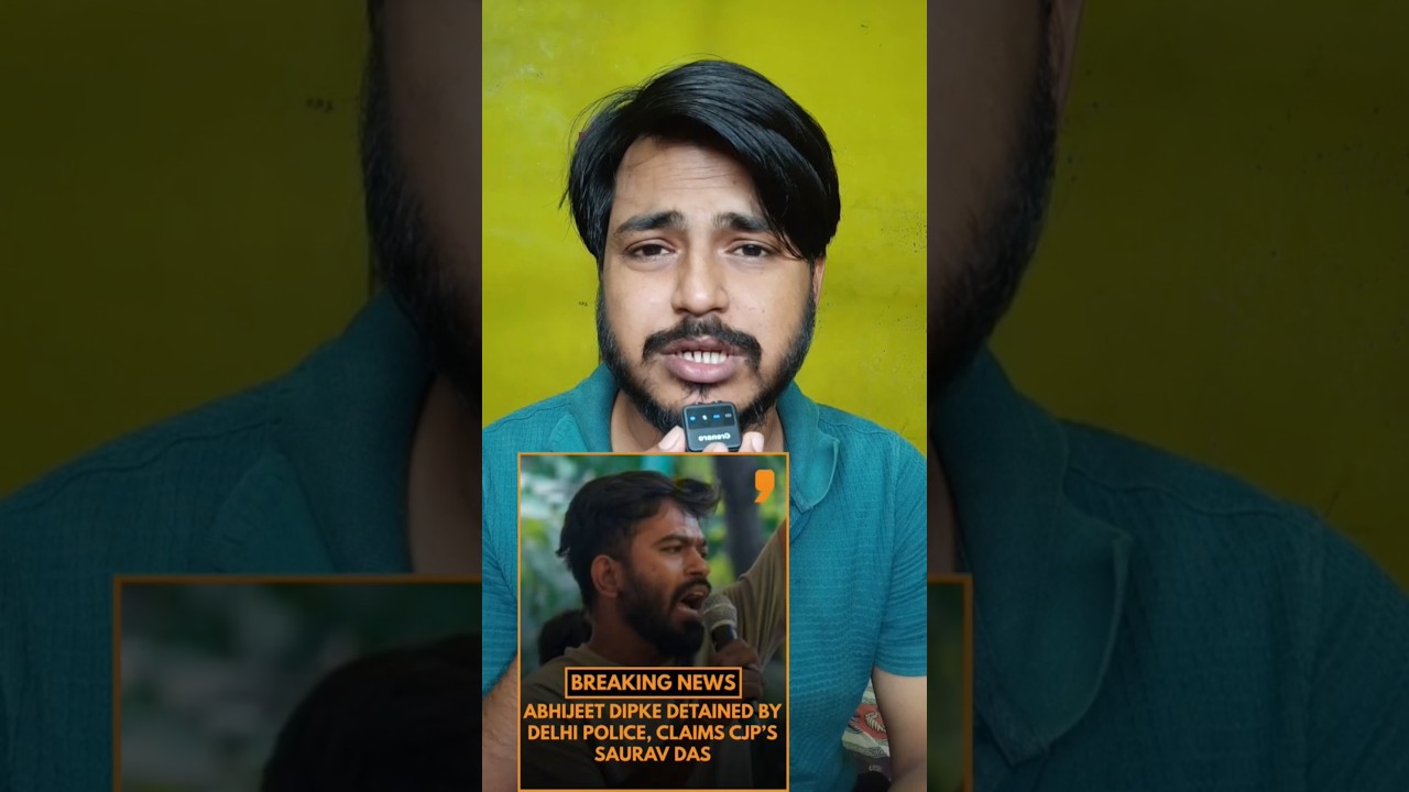 Abhijeet dipke Arrested 😱😭#viralvideo #abhijeetdipke #cjp #protest #jantarmantar
