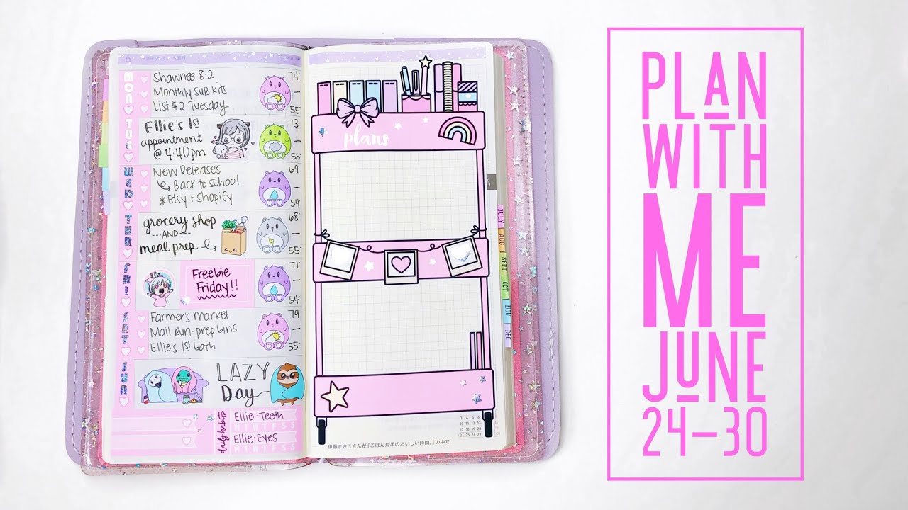 Plan With Me - Hobonichi Weeks - June 24-30