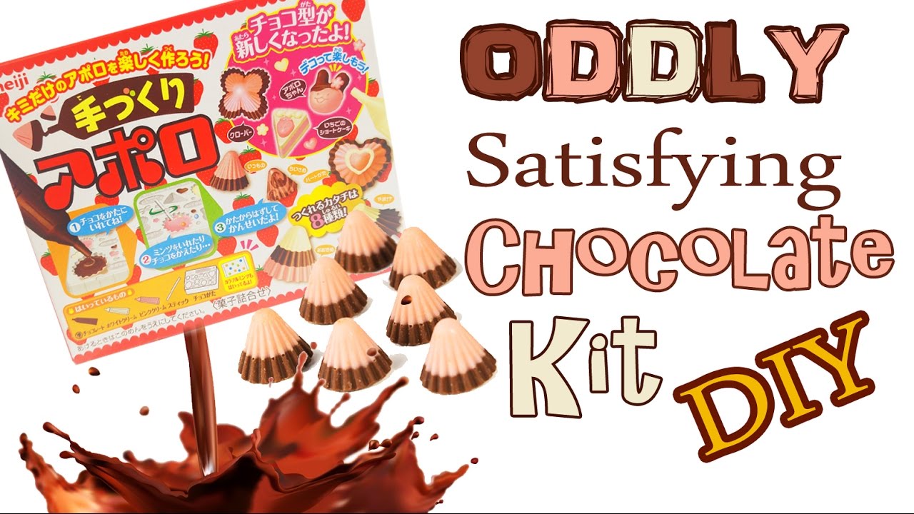 ASMR CRAFTING CHOCOLATE CANDY KIT Oddly Satisfying chocolate slime jelly NerdEcrafter japanese kit