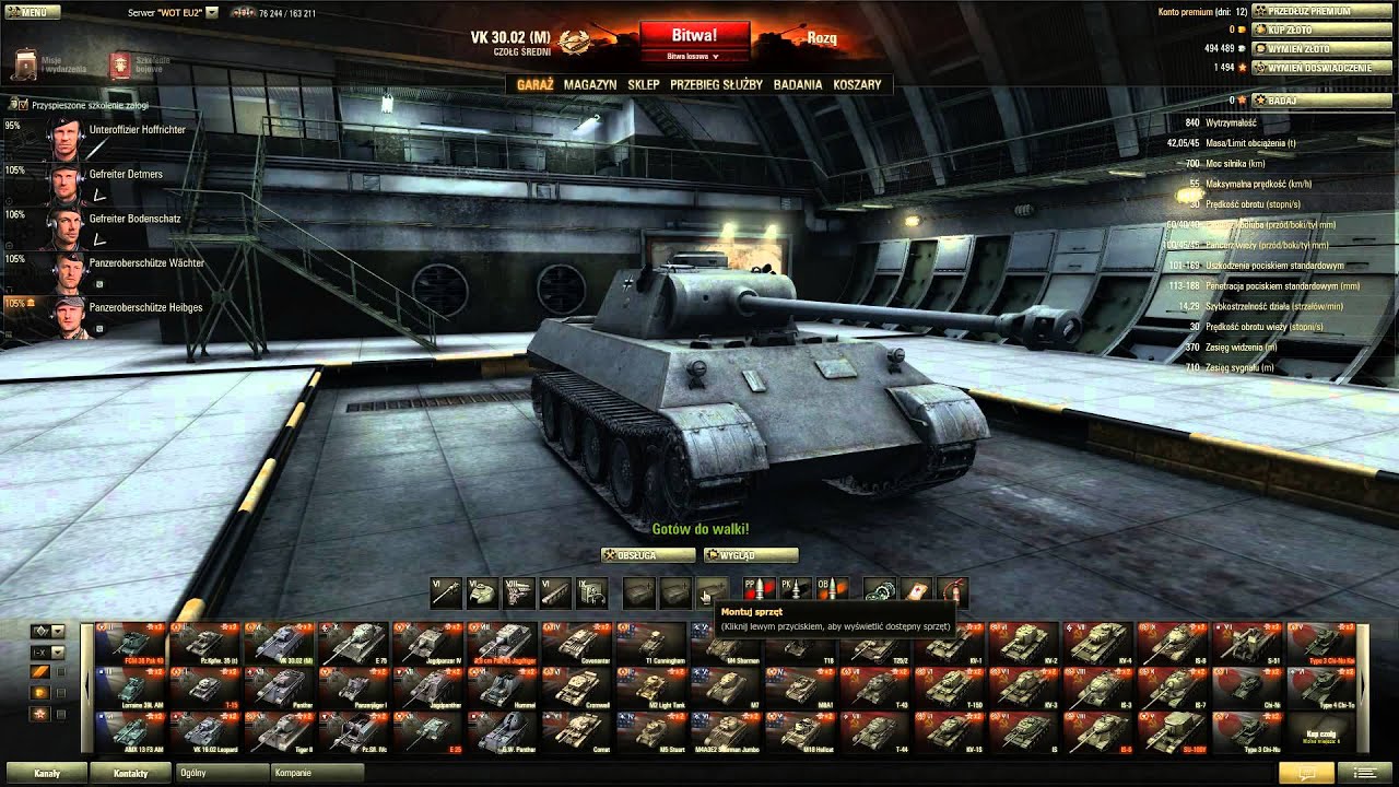 World of Tanks: Taktycznie VK 30.02 (M) : Pierwszy Snajper / Opis jak grać /
