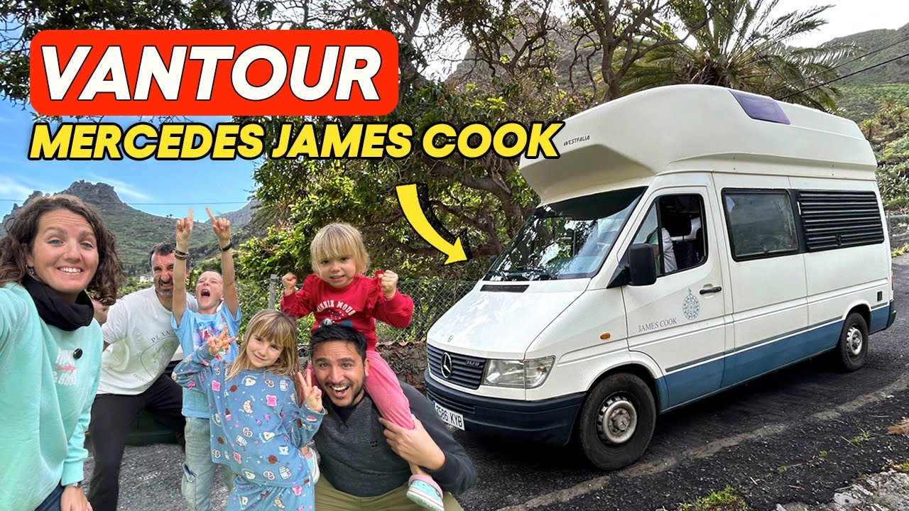 🚐 VANTOUR Mercedes Sprinter JAMES COOK: Viajan y DUERMEN 5 personas, CAMPER muy COMPACTA! 😲