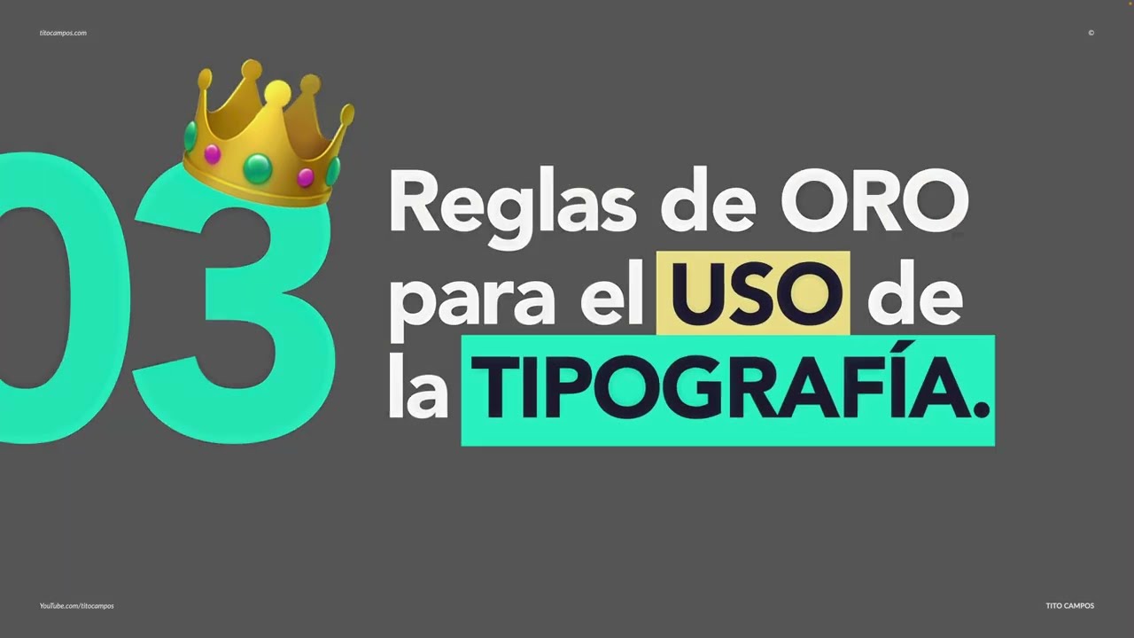 👑 3 REGLAS de ORO para el USO de la TIPOGRAFÍA.