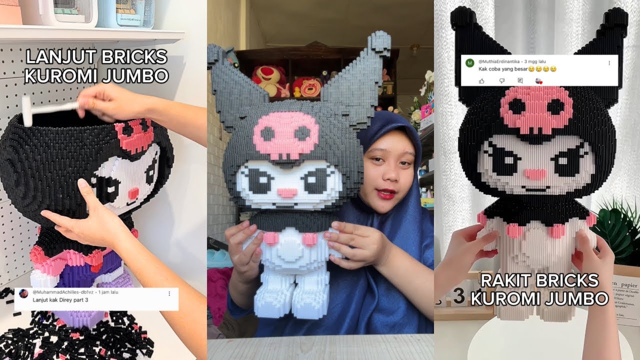 FULL DIREY RAKIT BRICKS KUROMI