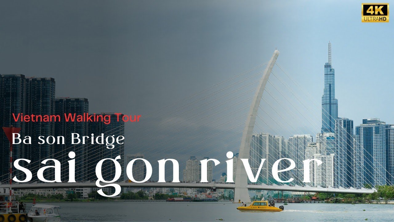 Take a trip around the Saigon River| 4K 60fps Walking Tour | District 1| Ho Chi Minh City| Vietnam