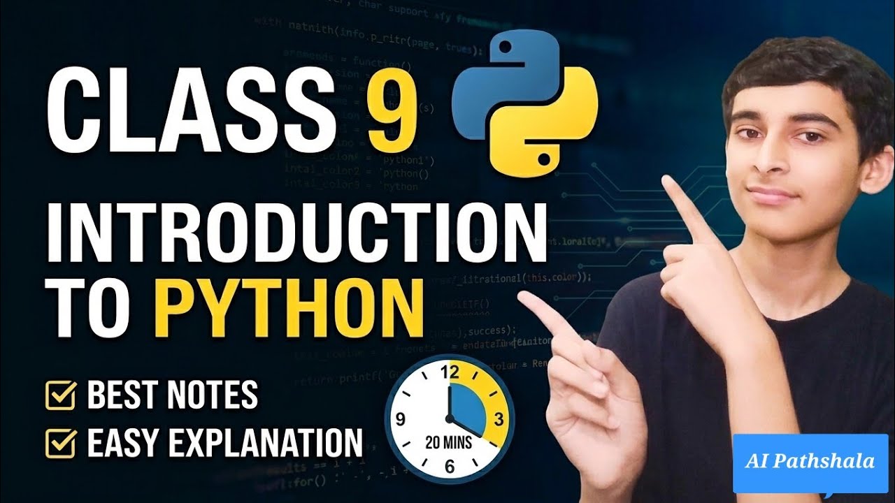 Introduction to Python - Class 9th AI Unit 5 in 15 minutes 🔥🔥