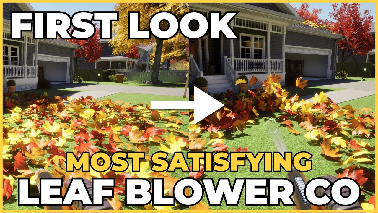 FIRST LOOK Leaf Blower Co. - The Most Satisfying Clean-up Game Ever