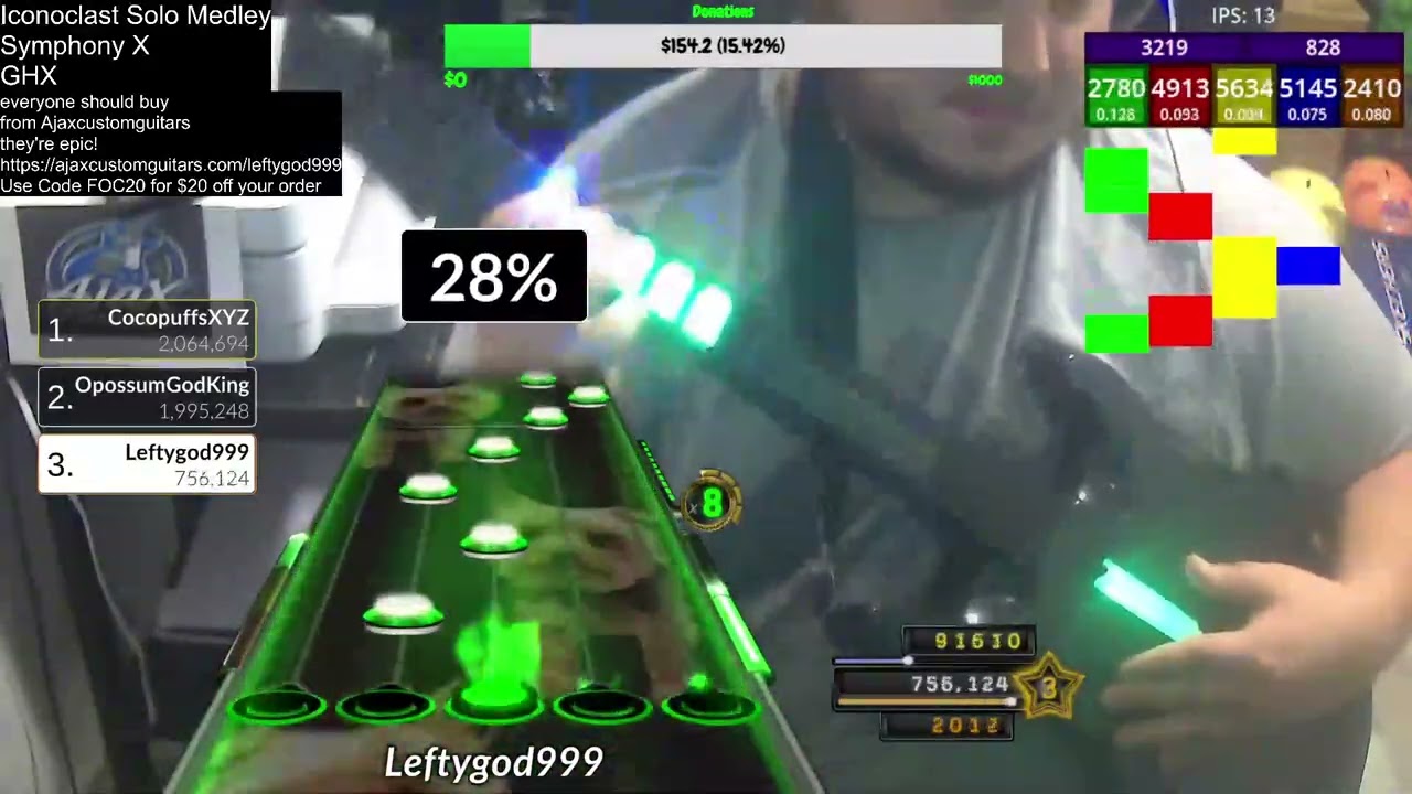 Iconoclast Solo Medley FC 100% Guitar Expert Leftygod999 Dedication to Bradmasta