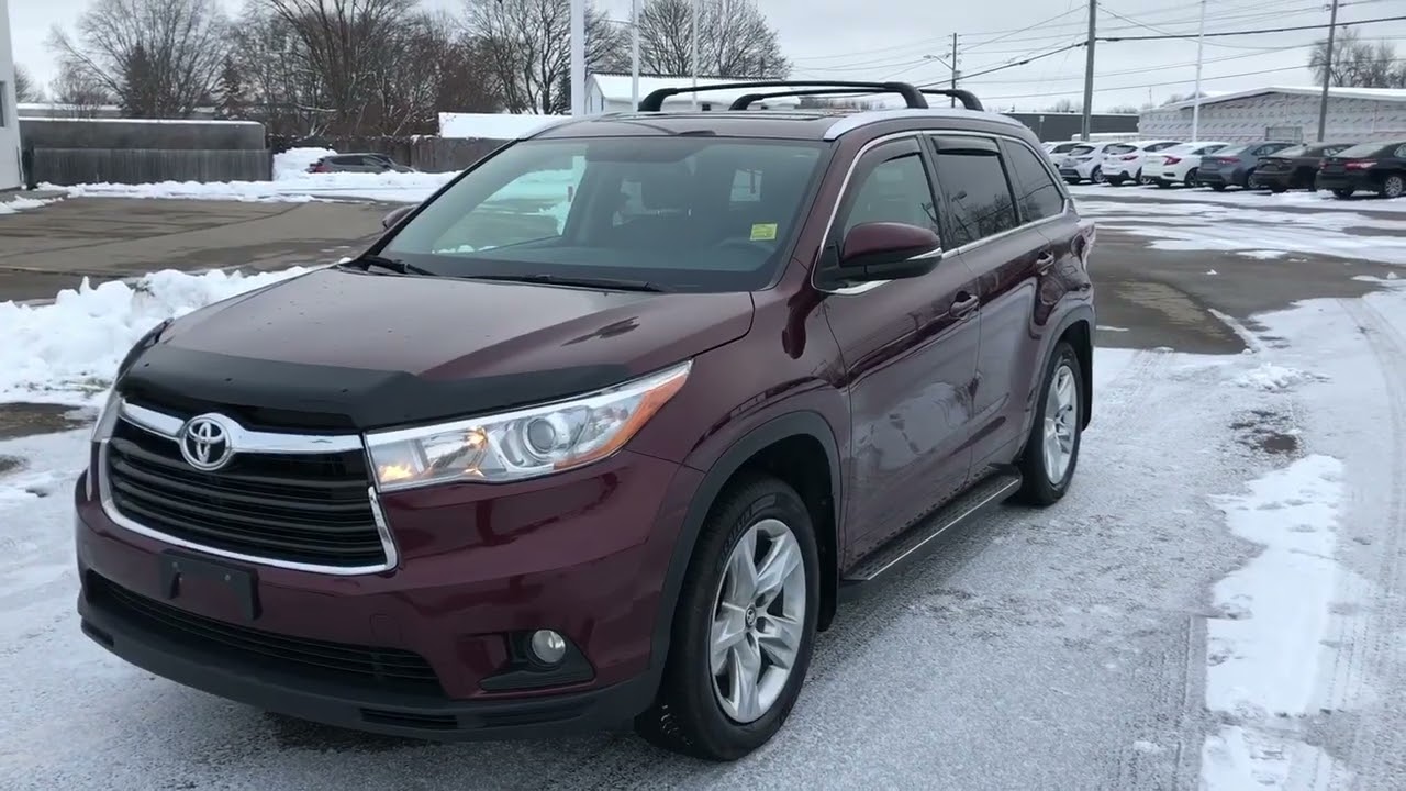 Red 2016 Toyota Highlander Limited Review Brockville ON - 1000 Islands Toyota
