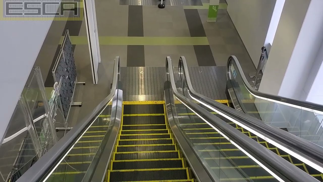 【３基】福井駅 西口 ハピリン エスカレーター 5F-2F Happiring Escalator Fukui japan