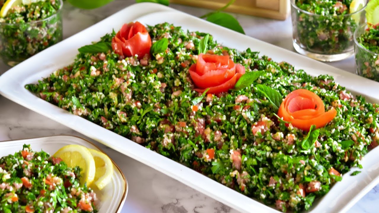 أطيب تبولة.. عشاق التبولة هادا الفيديو الكم 😋😋🍋The most delicious Tabbouleh