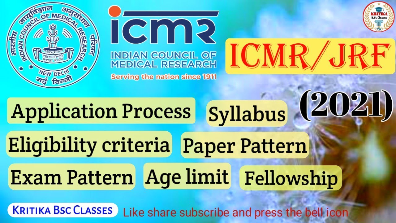 What is ICMR/JRF??? [ICMR/JRF full information] For 2021 ||By Kritika||