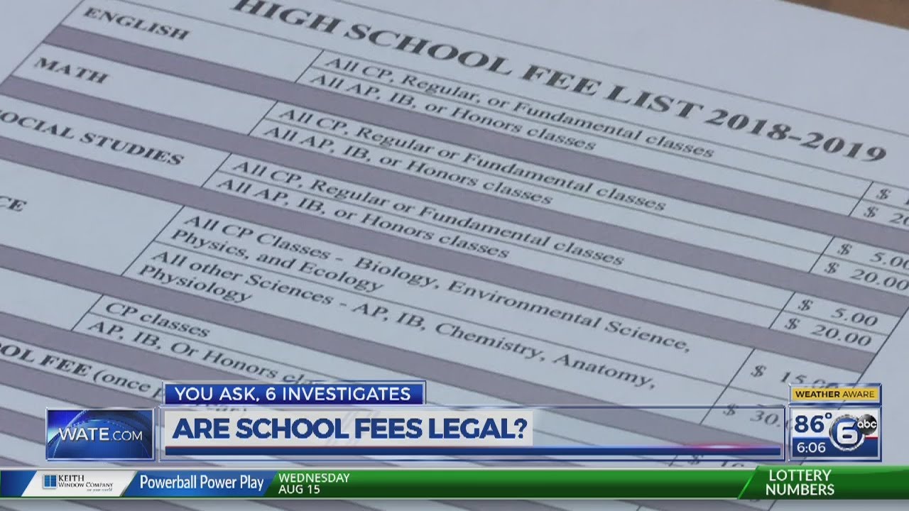 Are school fees legal?