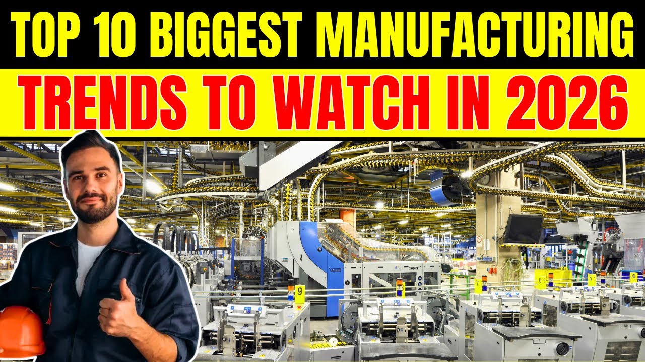 Top 10 BIGGEST Manufacturing Trends to Watch in 2026